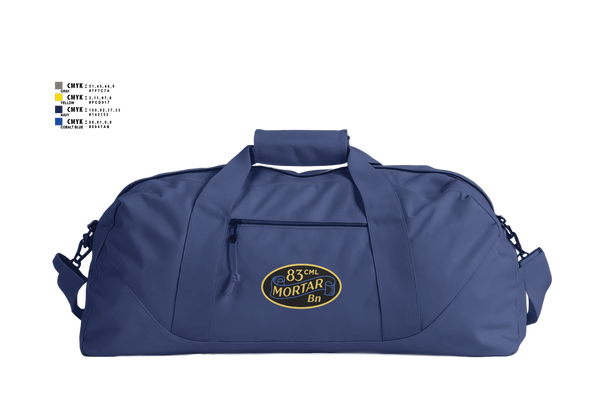 Duffle Bag, 83d Chemical Battalion, Army, Teamtime, Team time, sublimation, custom sports apparel, team uniforms, spirit wear, spiritwear, sports uniforms, custom shirts, team store, custom team store, fundraiser sports, apparel fundraiser