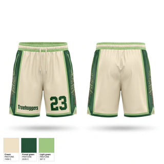 Mens Reversible Basketball Shorts, Treehuggers, Men's Basketball, Teamtime, Team time, sublimation, custom sports apparel, team uniforms, spirit wear, spiritwear, sports uniforms, custom shirts, team store, custom team store, fundraiser sports, apparel fundraiser