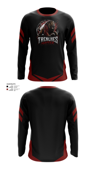 Long Sleeve Performance Shirt, Trenches Matter, , Teamtime, Team time, sublimation, custom sports apparel, team uniforms, spirit wear, spiritwear, sports uniforms, custom shirts, team store, custom team store, fundraiser sports, apparel fundraiser