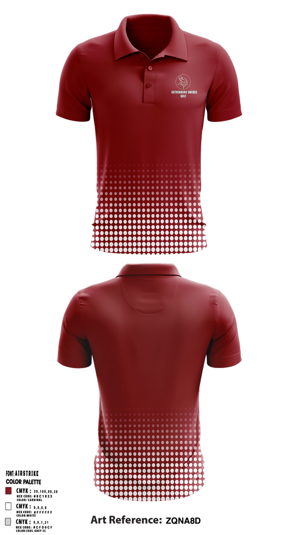 Short Sleeve Performance Polo, Gothenburg Swedes Golf, Golf, Teamtime, Team time, sublimation, custom sports apparel, team uniforms, spirit wear, spiritwear, sports uniforms, custom shirts, team store, custom team store, fundraiser sports, apparel fundraiser