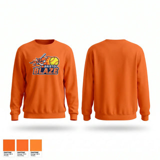 Crew Neck Sweatshirt, Blaze, Softball, Teamtime, Team time, sublimation, custom sports apparel, team uniforms, spirit wear, spiritwear, sports uniforms, custom shirts, team store, custom team store, fundraiser sports, apparel fundraiser