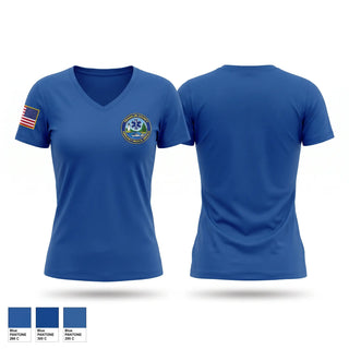 Womens Short Sleeve Vneck Shirt, Franklin County EMS, EMS/EMT, Teamtime, Team time, sublimation, custom sports apparel, team uniforms, spirit wear, spiritwear, sports uniforms, custom shirts, team store, custom team store, fundraiser sports, apparel fundraiser