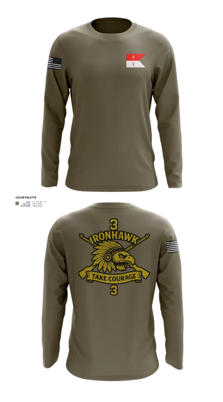 Long Sleeve Performance Shirt, Comanche Squad, Army, Teamtime, Team time, sublimation, custom sports apparel, team uniforms, spirit wear, spiritwear, sports uniforms, custom shirts, team store, custom team store, fundraiser sports, apparel fundraiser