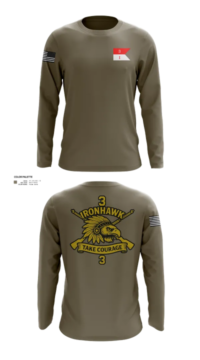 Ironhawk troop 4858933 Long Sleeve Performance Shirt 42