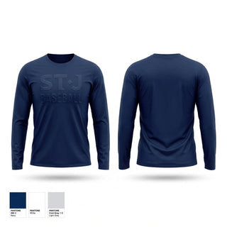 Long Sleeve Performance Shirt, ST J Baseball, Baseball, Teamtime, Team time, sublimation, custom sports apparel, team uniforms, spirit wear, spiritwear, sports uniforms, custom shirts, team store, custom team store, fundraiser sports, apparel fundraiser