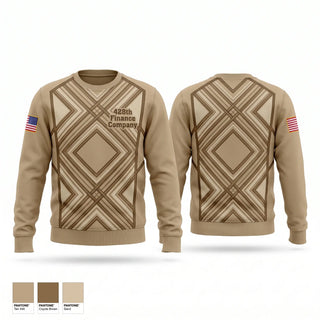 Crew Neck Sweatshirt, 428th Finance Company, Army, Teamtime, Team time, sublimation, custom sports apparel, team uniforms, spirit wear, spiritwear, sports uniforms, custom shirts, team store, custom team store, fundraiser sports, apparel fundraiser