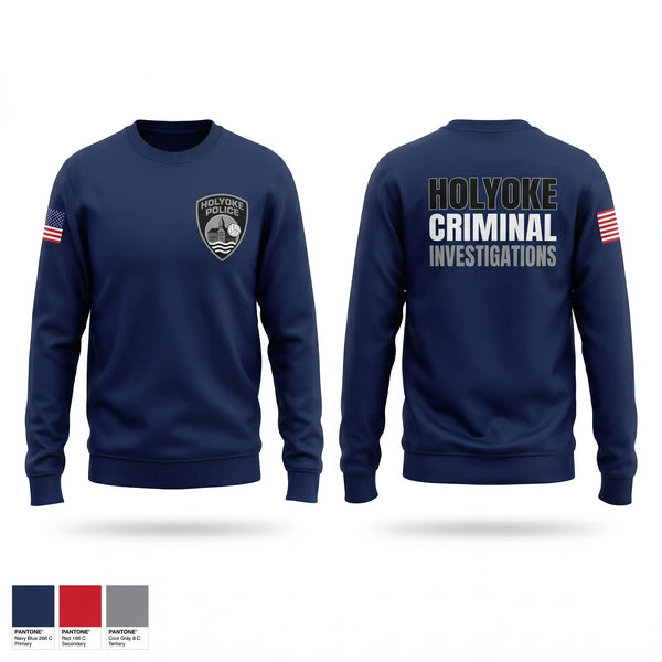 Crew Neck Sweatshirt, Detective Bureau, Police, Teamtime, Team time, sublimation, custom sports apparel, team uniforms, spirit wear, spiritwear, sports uniforms, custom shirts, team store, custom team store, fundraiser sports, apparel fundraiser