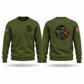 Crew Neck Sweatshirt, Black Tide, Marines, Teamtime, Team time, sublimation, custom sports apparel, team uniforms, spirit wear, spiritwear, sports uniforms, custom shirts, team store, custom team store, fundraiser sports, apparel fundraiser