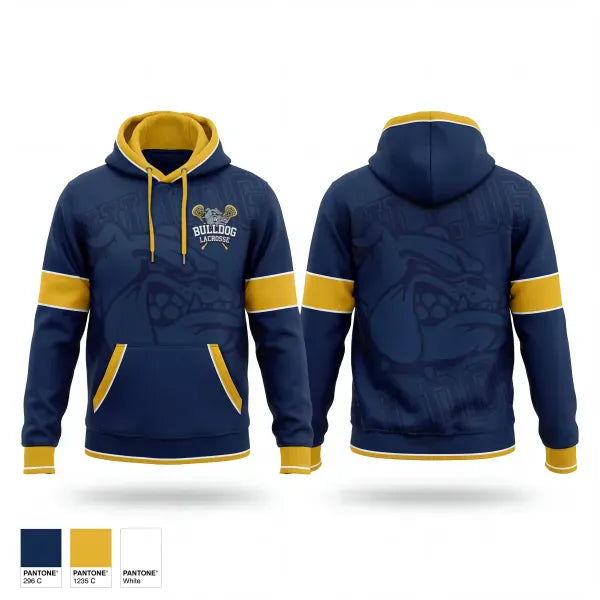 Hoodie, West Albany Bulldogs, Men's Lacrosse, Teamtime, Team time, sublimation, custom sports apparel, team uniforms, spirit wear, spiritwear, sports uniforms, custom shirts, team store, custom team store, fundraiser sports, apparel fundraiser