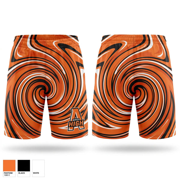 Womens Shorts, Ames Little Cyclones, Men's Basketball, Teamtime, Team time, sublimation, custom sports apparel, team uniforms, spirit wear, spiritwear, sports uniforms, custom shirts, team store, custom team store, fundraiser sports, apparel fundraiser