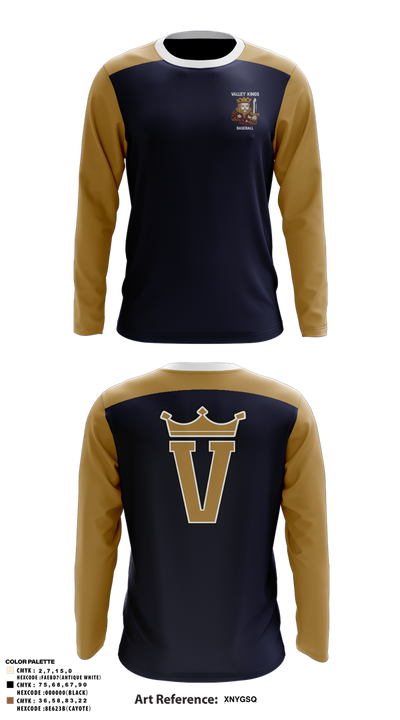 Valley Kings 11609038 Long Sleeve Performance Shirt 2