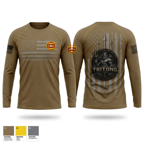 Long Sleeve Performance Shirt, 466th Seaport Operations Company, Army, Teamtime, Team time, sublimation, custom sports apparel, team uniforms, spirit wear, spiritwear, sports uniforms, custom shirts, team store, custom team store, fundraiser sports, apparel fundraiser
