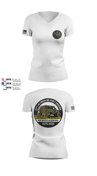 Womens Short Sleeve Vneck Shirt, A 1/111 Field Artillery, , Teamtime, Team time, sublimation, custom sports apparel, team uniforms, spirit wear, spiritwear, sports uniforms, custom shirts, team store, custom team store, fundraiser sports, apparel fundraiser