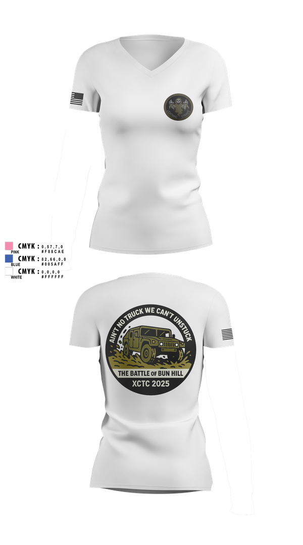 Womens Short Sleeve Vneck Shirt, A 1/111 Field Artillery, , Teamtime, Team time, sublimation, custom sports apparel, team uniforms, spirit wear, spiritwear, sports uniforms, custom shirts, team store, custom team store, fundraiser sports, apparel fundraiser