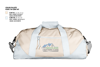 Duffle Bag, Seamless Gutters 4 Less, Baseball, Teamtime, Team time, sublimation, custom sports apparel, team uniforms, spirit wear, spiritwear, sports uniforms, custom shirts, team store, custom team store, fundraiser sports, apparel fundraiser