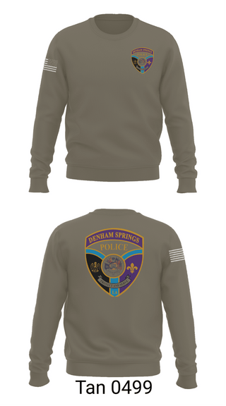 Crew Neck Sweatshirt, Denham springs police department, Police, Teamtime, Team time, sublimation, custom sports apparel, team uniforms, spirit wear, spiritwear, sports uniforms, custom shirts, team store, custom team store, fundraiser sports, apparel fundraiser