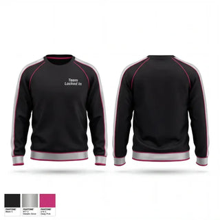 Crew Neck Sweatshirt, Team Locked In, Women's Basketball, Teamtime, Team time, sublimation, custom sports apparel, team uniforms, spirit wear, spiritwear, sports uniforms, custom shirts, team store, custom team store, fundraiser sports, apparel fundraiser