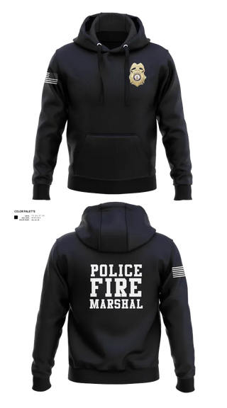 Hoodie, Falls Church Fire Marshal, Fire Department, Teamtime, Team time, sublimation, custom sports apparel, team uniforms, spirit wear, spiritwear, sports uniforms, custom shirts, team store, custom team store, fundraiser sports, apparel fundraiser