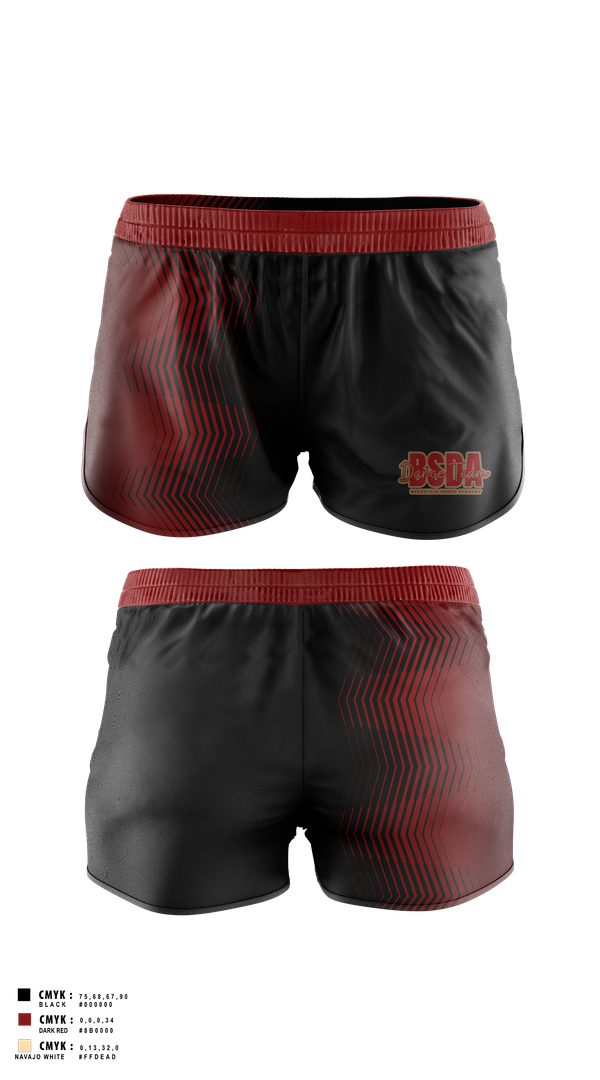 Womens Shorts, BackStage Dance Academy, , Teamtime, Team time, sublimation, custom sports apparel, team uniforms, spirit wear, spiritwear, sports uniforms, custom shirts, team store, custom team store, fundraiser sports, apparel fundraiser
