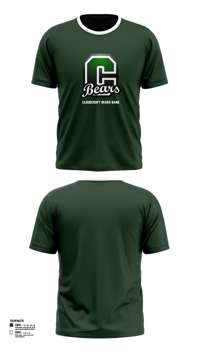 Cloudcroft Bears Band 7760214 Short Sleeve Performance Shirt - 55