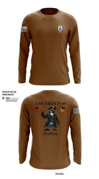 Long Sleeve Performance Shirt, USS TRUXTUN DDG 103, Navy, Teamtime, Team time, sublimation, custom sports apparel, team uniforms, spirit wear, spiritwear, sports uniforms, custom shirts, team store, custom team store, fundraiser sports, apparel fundraiser