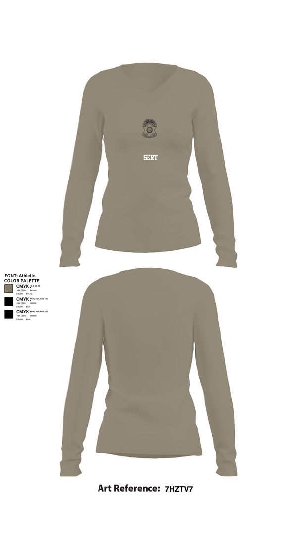 Womens Long Sleeve Vneck Shirt, sert, , Teamtime, Team time, sublimation, custom sports apparel, team uniforms, spirit wear, spiritwear, sports uniforms, custom shirts, team store, custom team store, fundraiser sports, apparel fundraiser