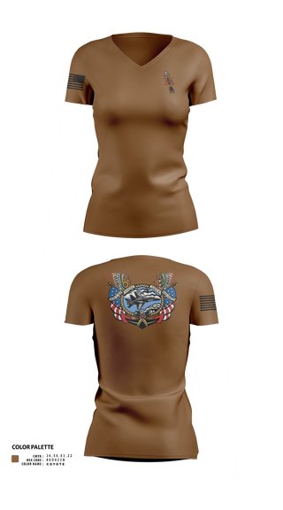 Womens Short Sleeve Vneck Shirt, VFA-87 FCPOA, Navy, Teamtime, Team time, sublimation, custom sports apparel, team uniforms, spirit wear, spiritwear, sports uniforms, custom shirts, team store, custom team store, fundraiser sports, apparel fundraiser