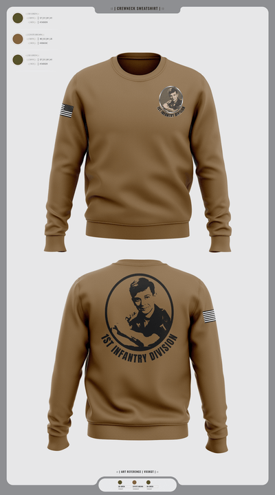 1st Infantry Division 4705595 Crew Neck Sweatshirt - 2