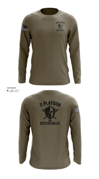 Long Sleeve Performance Shirt, D Platoon, Police, Teamtime, Team time, sublimation, custom sports apparel, team uniforms, spirit wear, spiritwear, sports uniforms, custom shirts, team store, custom team store, fundraiser sports, apparel fundraiser