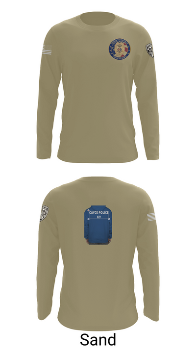 Cayce Police K9 35627395 Long Sleeve Performance Shirt 82