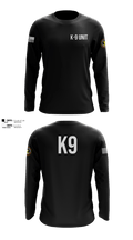 K-9 Unit 24165447 Long Sleeve Performance Shirt - 100