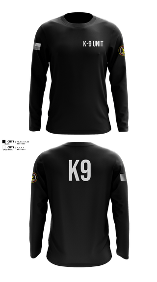 Long Sleeve Performance Shirt, K-9 Unit, Police, Teamtime, Team time, sublimation, custom sports apparel, team uniforms, spirit wear, spiritwear, sports uniforms, custom shirts, team store, custom team store, fundraiser sports, apparel fundraiser
