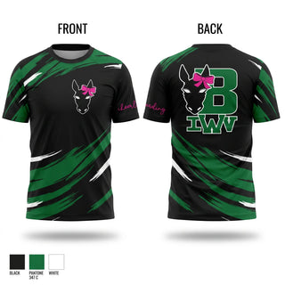 Short Sleeve Performance Shirt, IWV Burros, Cheer, Teamtime, Team time, sublimation, custom sports apparel, team uniforms, spirit wear, spiritwear, sports uniforms, custom shirts, team store, custom team store, fundraiser sports, apparel fundraiser