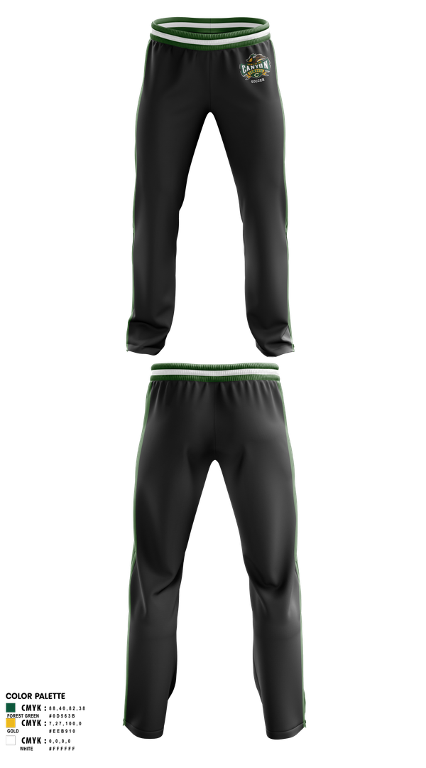 Sweatpants, Canyon High School Girls Soccer, Women's Soccer, Teamtime, Team time, sublimation, custom sports apparel, team uniforms, spirit wear, spiritwear, sports uniforms, custom shirts, team store, custom team store, fundraiser sports, apparel fundraiser