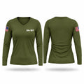 Div 157 Women's Long Sleeve V-neck Shirt - 1