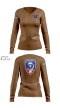 187 infantry 29160821 Women's Long Sleeve V-neck Shirt - 20