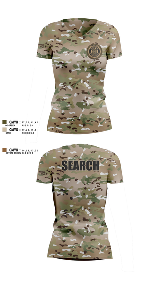 Womens Short Sleeve Vneck Shirt, BVCC Search Team, Police, Teamtime, Team time, sublimation, custom sports apparel, team uniforms, spirit wear, spiritwear, sports uniforms, custom shirts, team store, custom team store, fundraiser sports, apparel fundraiser