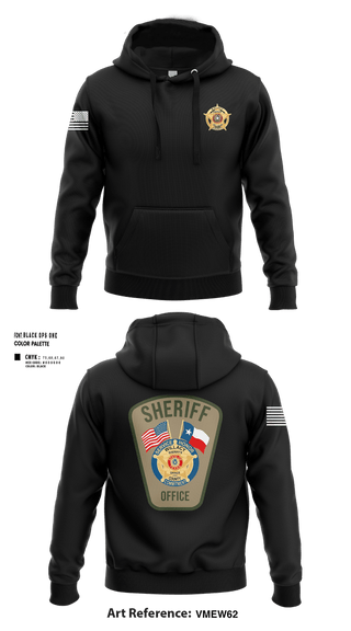 Hoodie, Willacy County Sheriff's Office, Police, Teamtime, Team time, sublimation, custom sports apparel, team uniforms, spirit wear, spiritwear, sports uniforms, custom shirts, team store, custom team store, fundraiser sports, apparel fundraiser