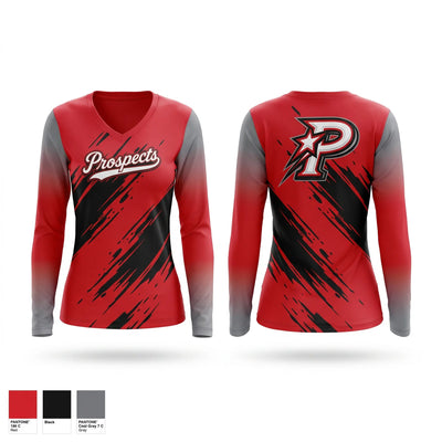 South Georgia Prospects Women's Long Sleeve V-neck Shirt - 1