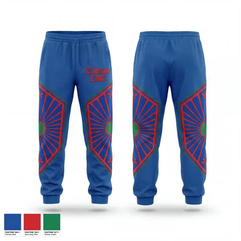 Sweatpants, Edison EMS, EMS/EMT, Teamtime, Team time, sublimation, custom sports apparel, team uniforms, spirit wear, spiritwear, sports uniforms, custom shirts, team store, custom team store, fundraiser sports, apparel fundraiser