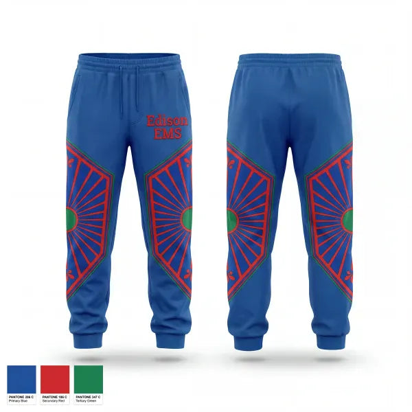 Sweatpants, Edison EMS, EMS/EMT, Teamtime, Team time, sublimation, custom sports apparel, team uniforms, spirit wear, spiritwear, sports uniforms, custom shirts, team store, custom team store, fundraiser sports, apparel fundraiser