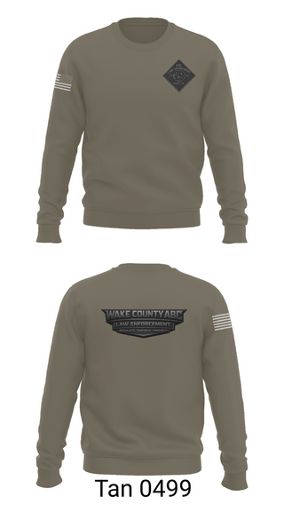 Crew Neck Sweatshirt, Wake County ABC, Police, Teamtime, Team time, sublimation, custom sports apparel, team uniforms, spirit wear, spiritwear, sports uniforms, custom shirts, team store, custom team store, fundraiser sports, apparel fundraiser