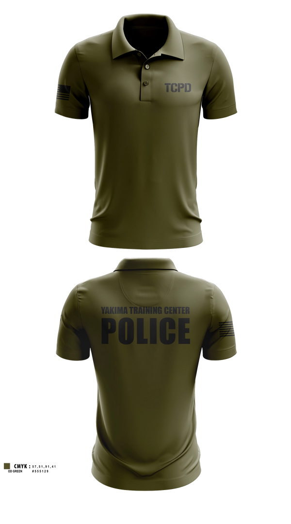 Short Sleeve Performance Polo, Yakima Training Center Police Department, Police, Teamtime, Team time, sublimation, custom sports apparel, team uniforms, spirit wear, spiritwear, sports uniforms, custom shirts, team store, custom team store, fundraiser sports, apparel fundraiser