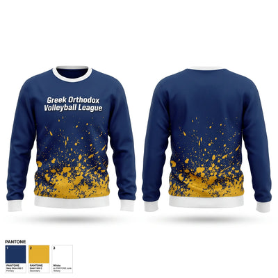 Greek Orthodox Volleyball League 97213591 Crew Neck Sweatshirt - 2