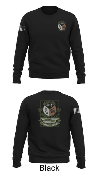 Crew Neck Sweatshirt, Lowcountry K-9 Unit, Police, Teamtime, Team time, sublimation, custom sports apparel, team uniforms, spirit wear, spiritwear, sports uniforms, custom shirts, team store, custom team store, fundraiser sports, apparel fundraiser