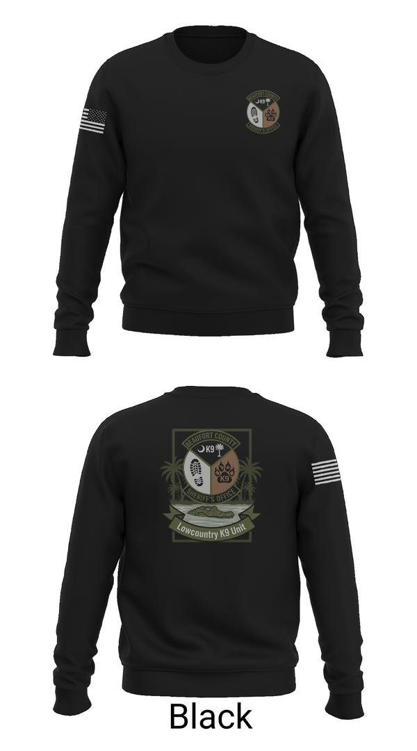 Crew Neck Sweatshirt, Lowcountry K-9 Unit, Police, Teamtime, Team time, sublimation, custom sports apparel, team uniforms, spirit wear, spiritwear, sports uniforms, custom shirts, team store, custom team store, fundraiser sports, apparel fundraiser