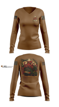 Navy cargo handling battalion One Women's Long Sleeve V-neck Shirt - 1
