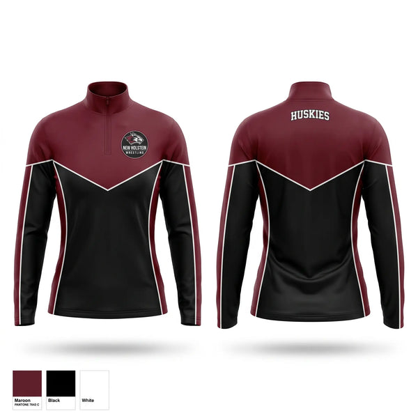 Quarter Zip Jacket, New Holstein Huskies, Wrestling, Teamtime, Team time, sublimation, custom sports apparel, team uniforms, spirit wear, spiritwear, sports uniforms, custom shirts, team store, custom team store, fundraiser sports, apparel fundraiser