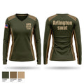 APD Sniper Team Women's Long Sleeve V-neck Shirt - 1
