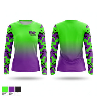 Long Sleeve Performance Shirt, Lady Elite, Softball, Teamtime, Team time, sublimation, custom sports apparel, team uniforms, spirit wear, spiritwear, sports uniforms, custom shirts, team store, custom team store, fundraiser sports, apparel fundraiser